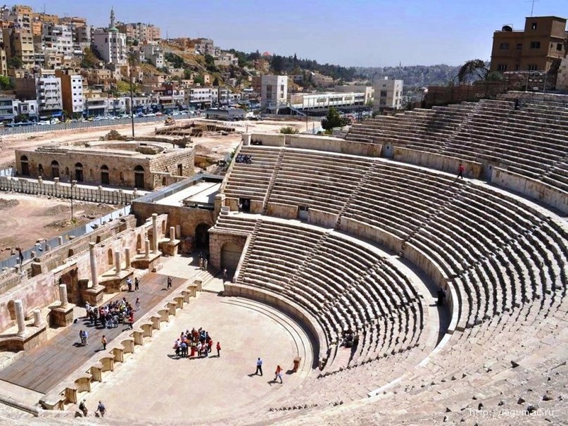 Римский амфитеатр в городе Амман, Иордания