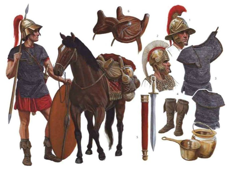 Римский эквит (кавалерист) времен Республики.