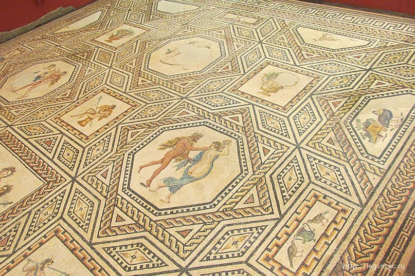Главный экспонат музея - мозаика Диониса, 3 век н.э.