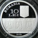 37 mm diametru, 31.103 g, argint 99.9%, margine cu zim?i
Avers: ROMANIA,