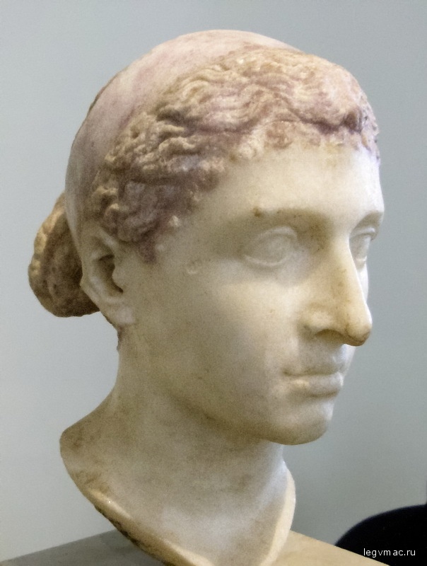 Клеопатра. Римский мраморный бюст середины I века до н.э. Античное собрание, Берлин