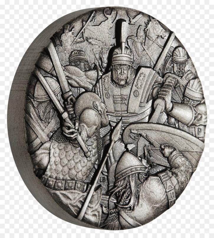 Тувалу монета 2 доллара Римский легион, реверс