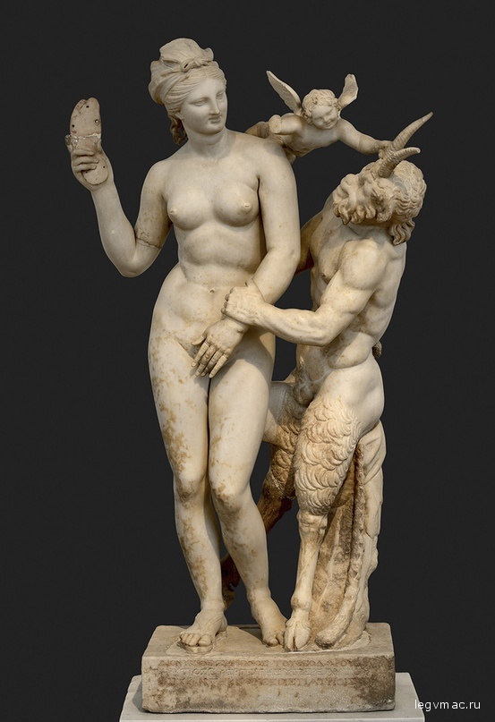Скульптурная группа «Афродита, Пан и Эрот».
Паросский мрамор.
Ок. 100 г. до н. э.