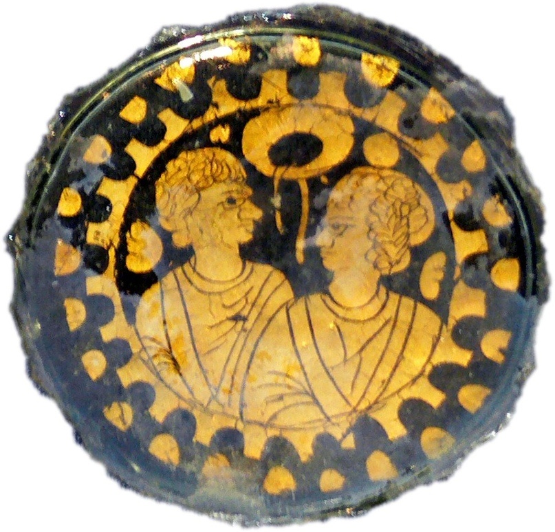 Two Christian saints, 4th century