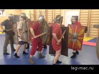 Римское фехтование - про атаку в ногу \ Roman fencing - about the attack in the leg