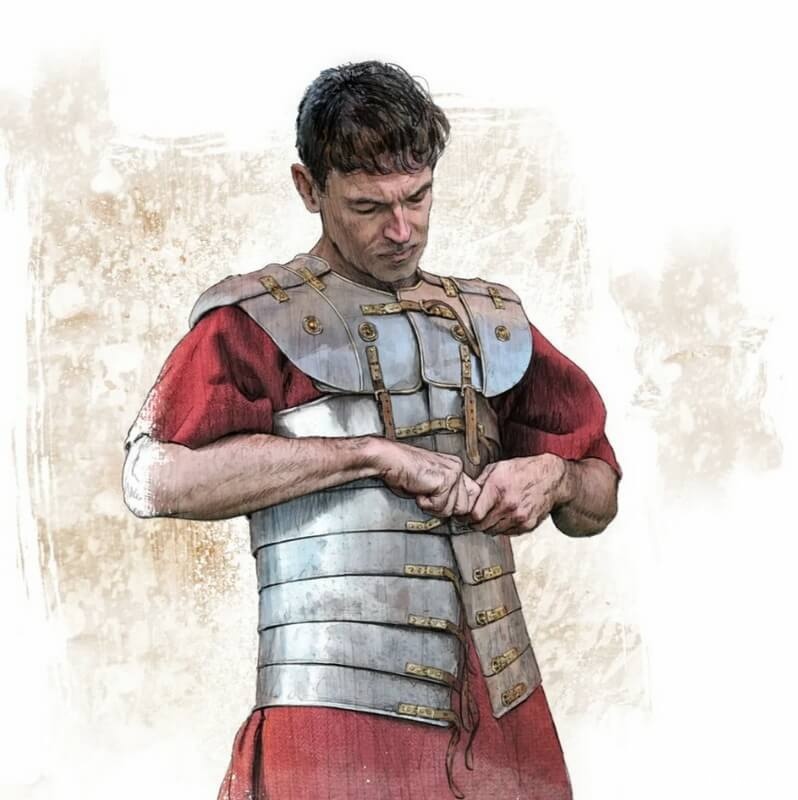 Реконструкция римской лорики из Калькризе.