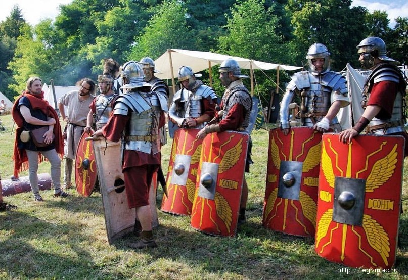 Legio V Macedonica with polish friends on festival Dymarki