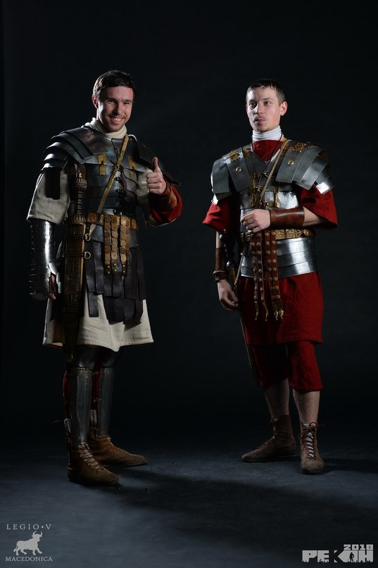 Легат римского легиона и римские легионеры