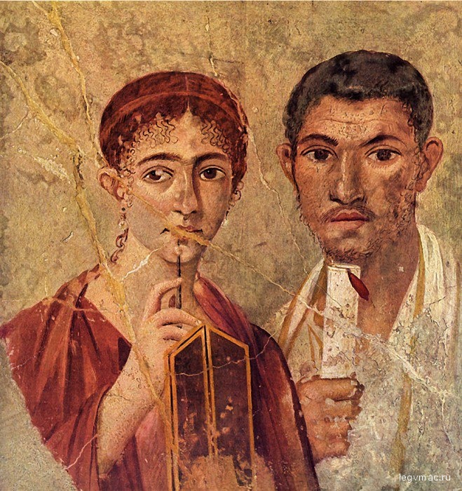 Портрет супружеской пары второй половины первого века.
