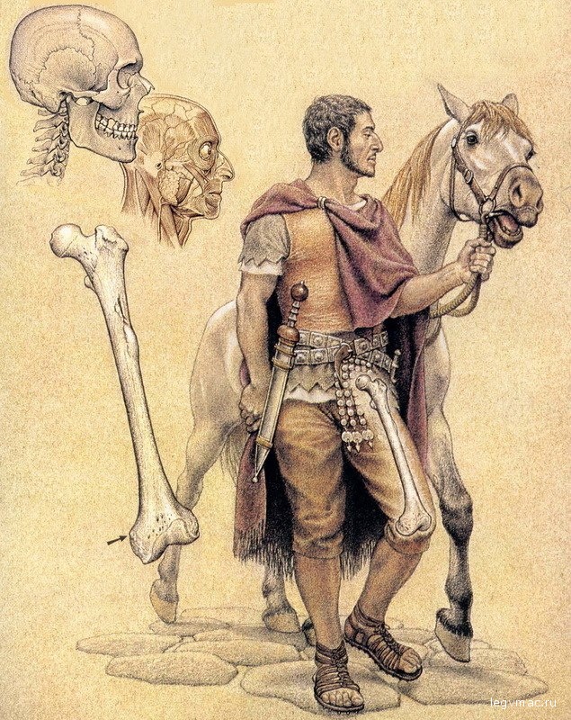 Реконструкция облика римского солдата из Помпей