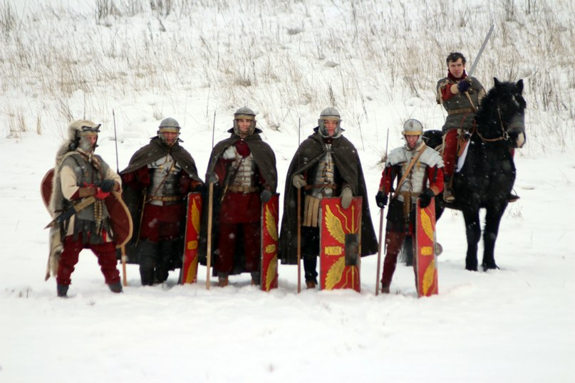 Римские легионеры в зимнем дозоре