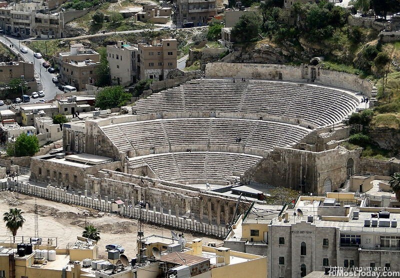 Римский амфитеатр в городе Амман, Иордания