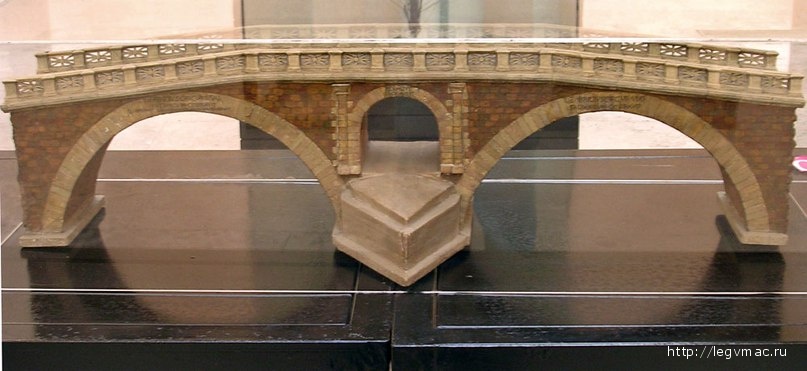 Масштабная модель моста Фабриция через