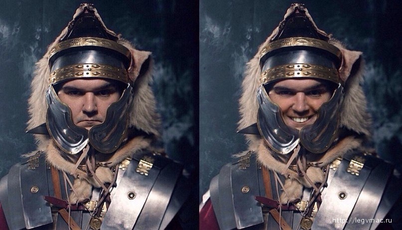 Римский легионер до и после получения жалования