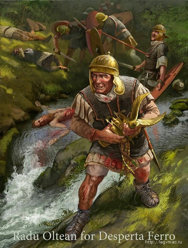 Римский воин пытается спасти "честь" легиона