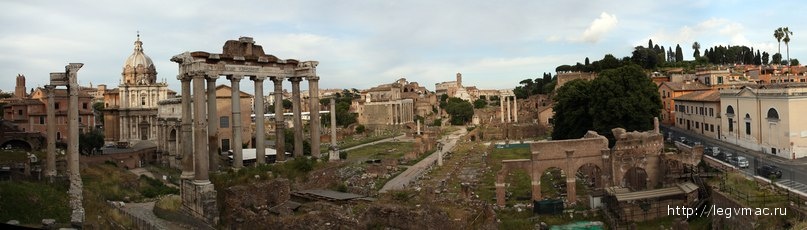 Вид на Римский форум и Палатин