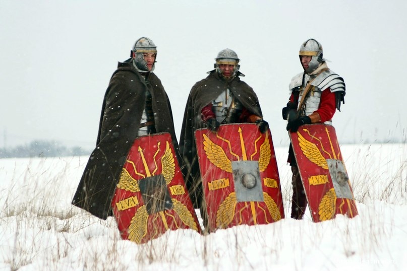 Римские легионеры под снегом