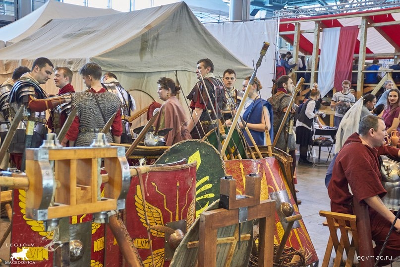 Римский лагерь пятого македонского легиона на фестивале Рекон 2018