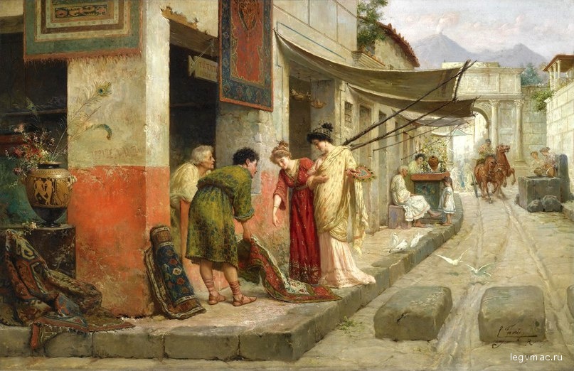 Продавец ковров в Помпеях
