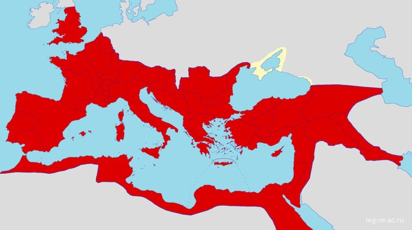 Римская империя в 116 году н.э.
