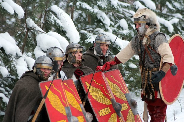 Римляне в снегу